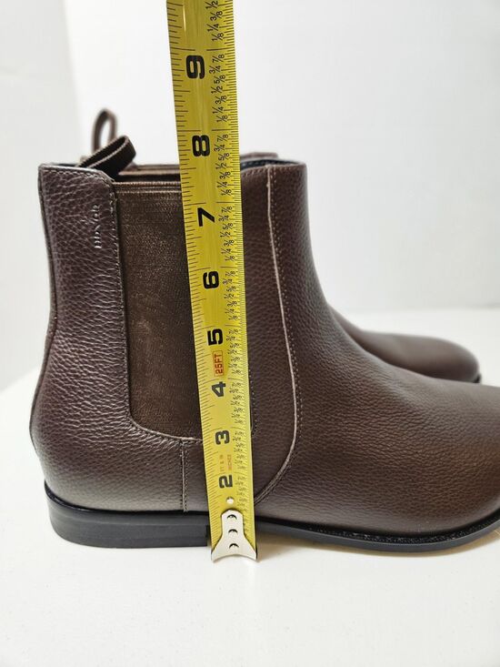 Coach Graham Chelsea Boot Leather Ankle Boots Almond Toe Pull On Size Men\'s 13D main image 5